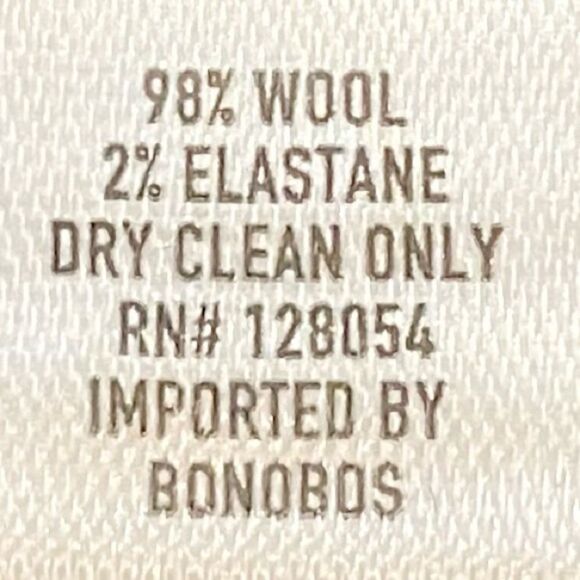 Bonobos Italian Stretch Wool Glen Plaid Dress Pants in Grey Men’s 33/30 - Picture 9 of 9